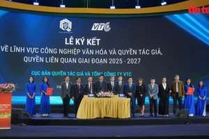 合作协议签约仪式现场。（图片来源：越通社）