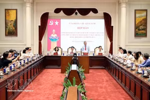 越南国家主席办公厅在河内举行新闻发布会。（图片来源：越通社）