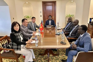 会见全景。（图片来源：越通社）