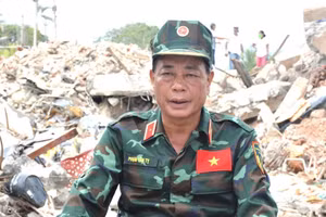 越南国防部总参谋部救援救灾局副局长范文巳少将。（图片来源：越南人民军报）