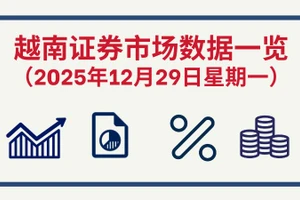 12月29日越南证券市场数据一览 【图表新闻】