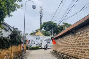 唐林古村的巷道。（图片来源：越通社）