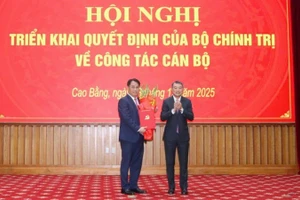 潘升安同志出任高平省委书记。（图片来源：越通社）