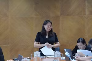 胡志明市农业与环境局副局长在会上发表讲话。（图片来源：越通社）