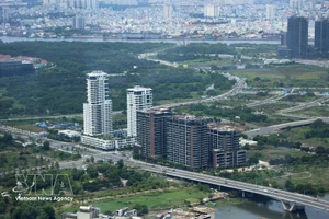 胡志明市一角。（图片来源：越通社）