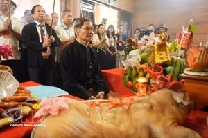 汉娘祭祀仪式。（图片来源：越通社）