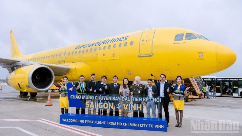 2月1日，Vietravel Airlines正式开通胡志明市—荣市直飞航线。