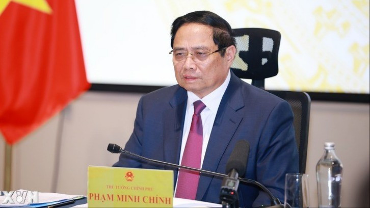 政府总理范明正主持召开打击IUU捕捞指导委员会第23次会议。（图片来源：越通社）