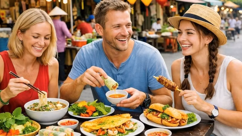 附图：越南美食行遍全球。