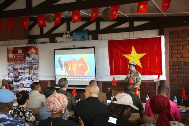 越南国庆80周年庆典在中非共和国举行。（图片来源：越通社）