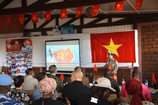 越南国庆80周年庆典在中非共和国举行。（图片来源：越通社）