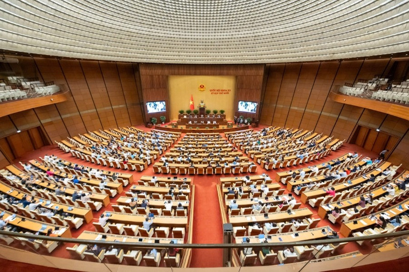 越南第十五届国会第十次会议场景。（图片来源：越南国会）