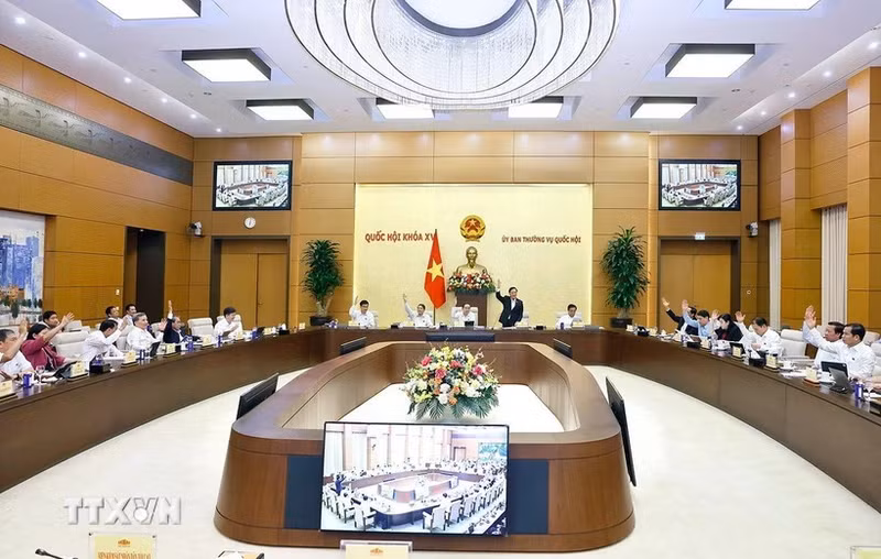 国会常委会表决。（图片来源：越通社）