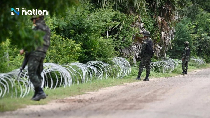 泰柬同意在尖竹汶-达叻边境地区修建边界围栏。（图片来源：nationthailand）
