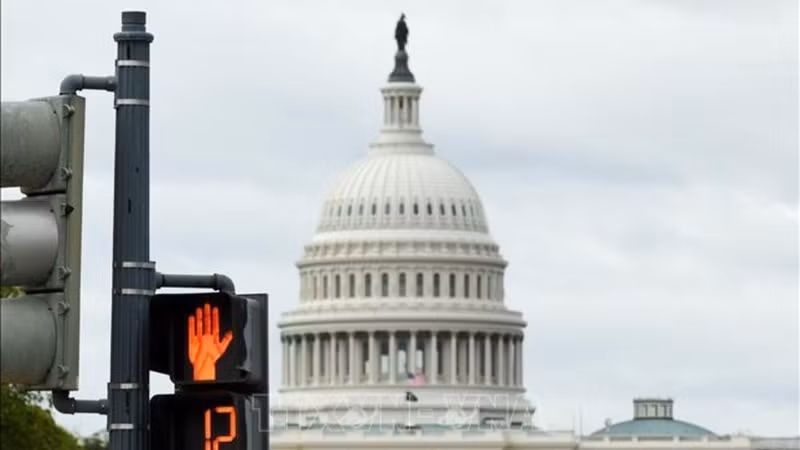 设在华盛顿特区的美国国会大厦。（图片来源：新华社/越通社）