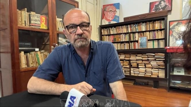 阿根廷共产党中央对外部部长马塞洛·罗德里格斯。（图片来源：越通社）