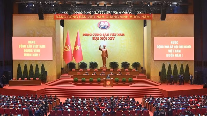 越南共产党第十四次全国代表大会预备会议场景。（维灵 摄）