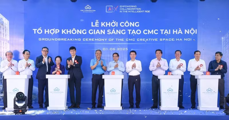 政府总理范明正出席CMS创新空间综合体项目动工兴建仪式。