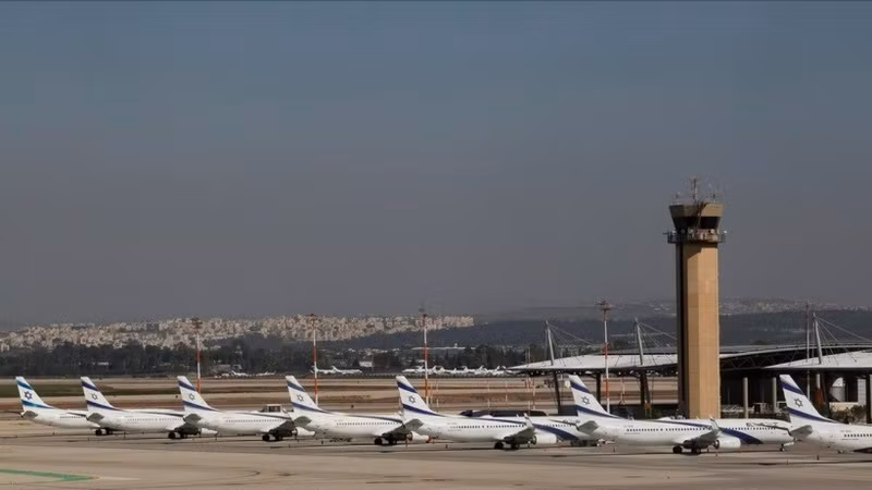 以色列国家航空公司的飞机。（图片来源：新华社/越通社）