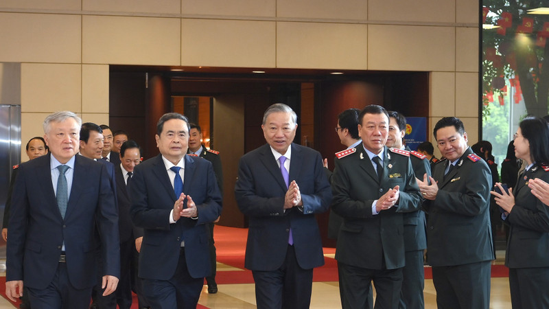 越共中央总书记苏林等领导出席庆典