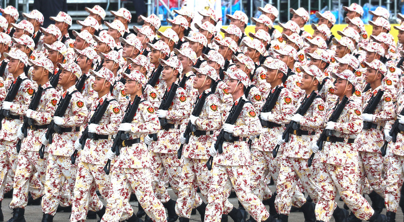 庆祝越南社会主义共和国国庆80周年的阅兵仪式。（耀玉 摄）