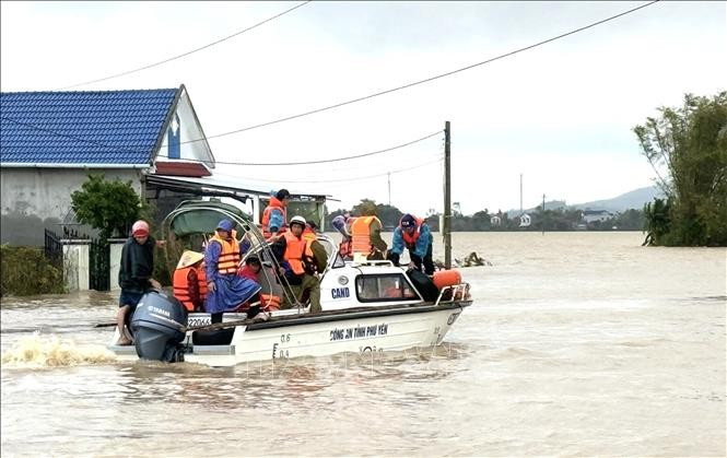 得乐省和盛乡遭受强降雨和洪涝严重影响。（图片来源：越通社）