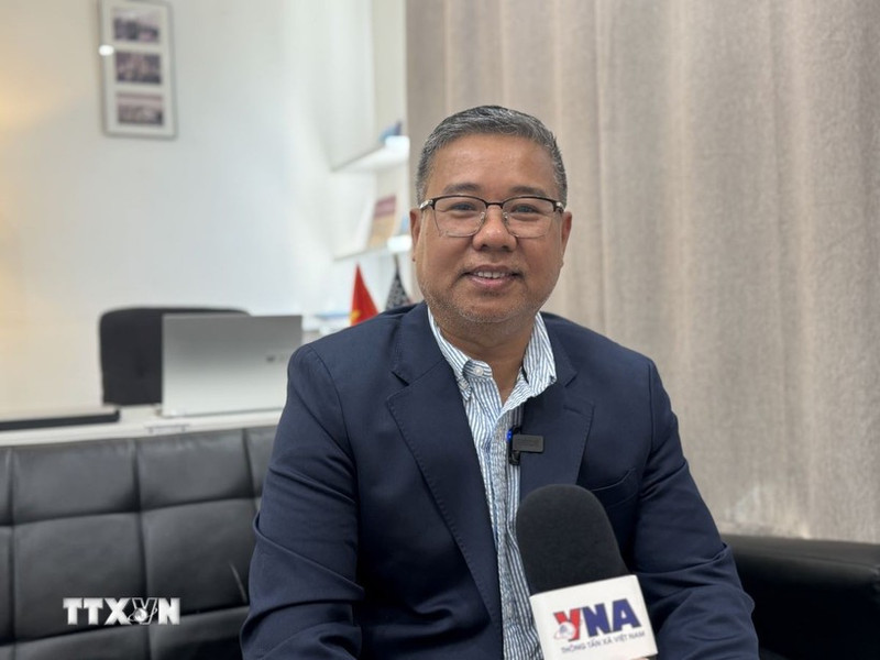 美国大华盛顿都会区企业家与爱国越南人俱乐部主任加里·青阮。（图片来源：越通社）