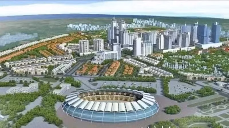 河内市生物高科技园分区效果图。