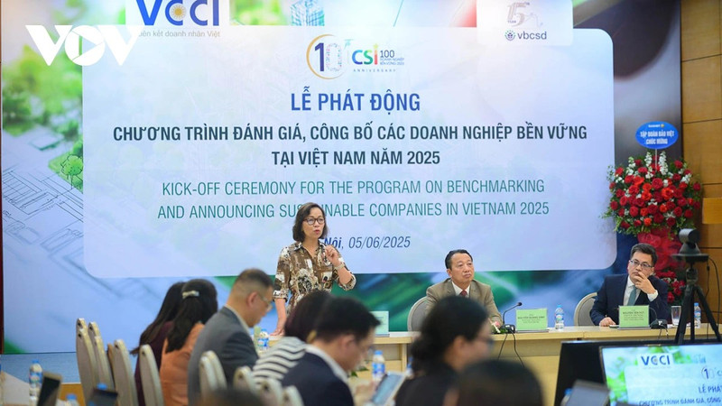 2025年“越南可持续发展企业评估与公布计划”（CSI）启动仪式。