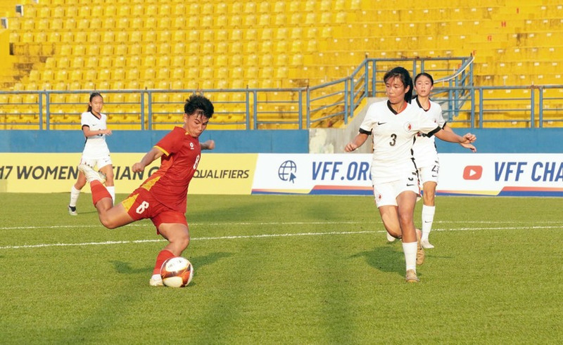 越南U17女足强势挺进2026年亚洲U17女足锦标赛决赛圈。（图片来源：越通社）