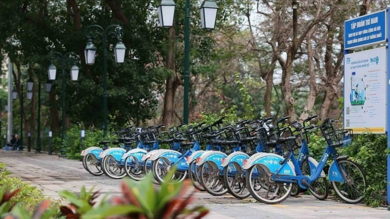 胡志明市新增500辆共享电单车 助力绿色出行。（图片来源：越通社）