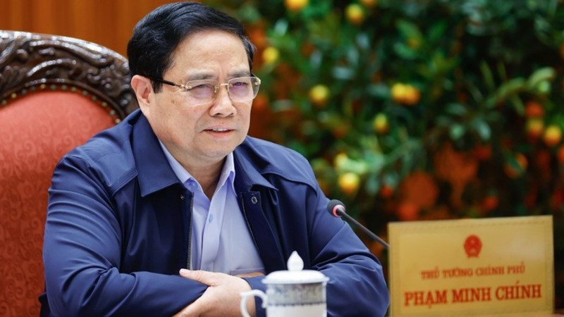 范明正总理主持会议。（图片来源：越南人民军队报）