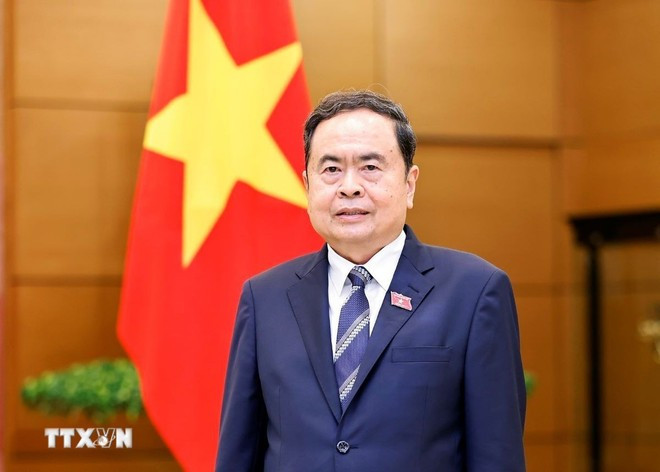 越南国会主席陈青敏。（图片来源：越通社）