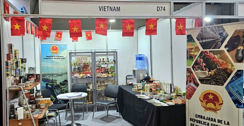 越南企业的展位。（图片来源：越通社）