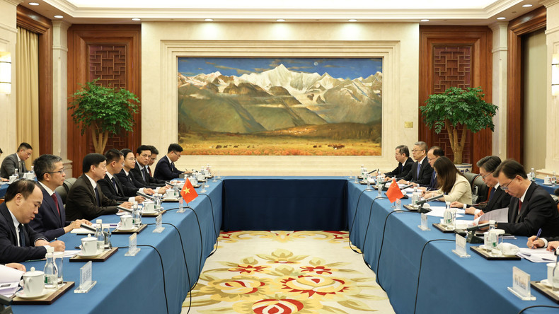 越南政府副总理陈红河会见中国全国人大常委会副委员长王东明。 ptt01.jpg