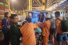 搜救力量登上荷兰籍邮轮“威士特丹”号。