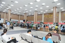 广宁省两级地方政权试点运行日顺利展开。（图片来源：越通社） 