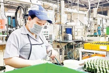 胡志明市新顺出口加工区越南宙奇有限公司的生产活动。 