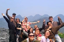 河江吸引大量国际游客到访。（图片来源：越通社）