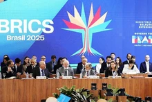 出席2025年巴西金砖峰会的金砖国家领导人及合作伙伴。（图片来源：Sputnik Globe）