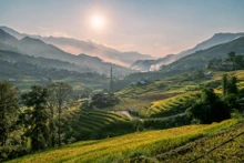 沙巴以壮美的梯田和极具地方文化魅力的民族村寨闻名遐迩。（图片来源：Unsplash-Denis Sobnako）