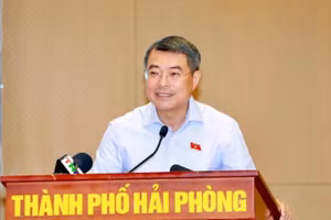 越南政府总理黎明兴在活动上发表讲话。