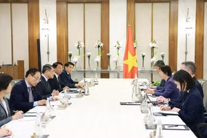 会见现场。（图片来源：越通社）