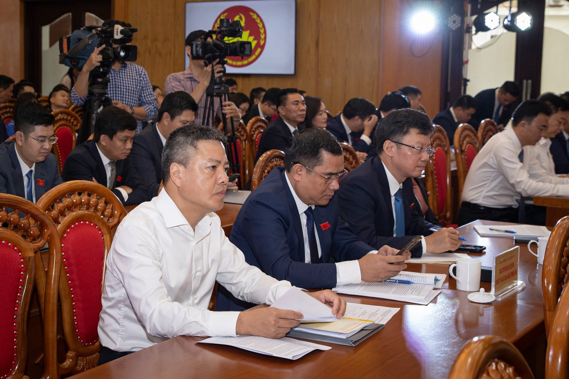 出席大会的代表。