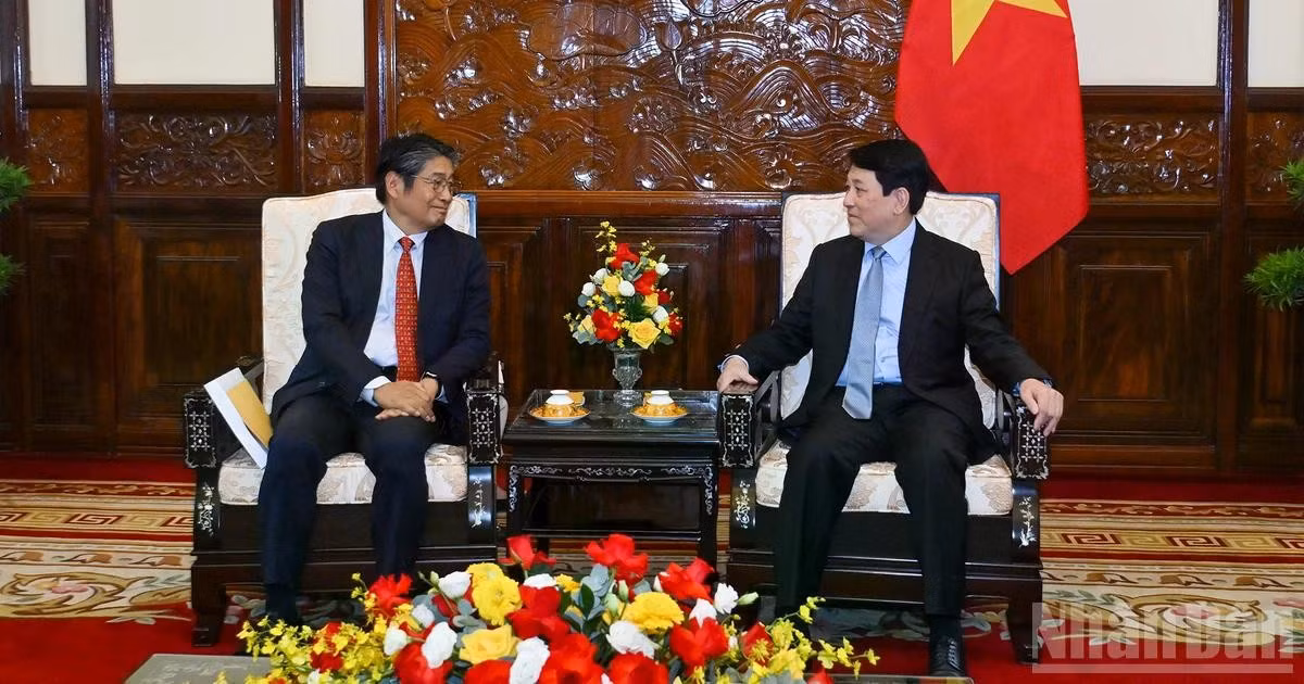 越南国家主席梁强会见日本驻越大使伊藤直树【组图】