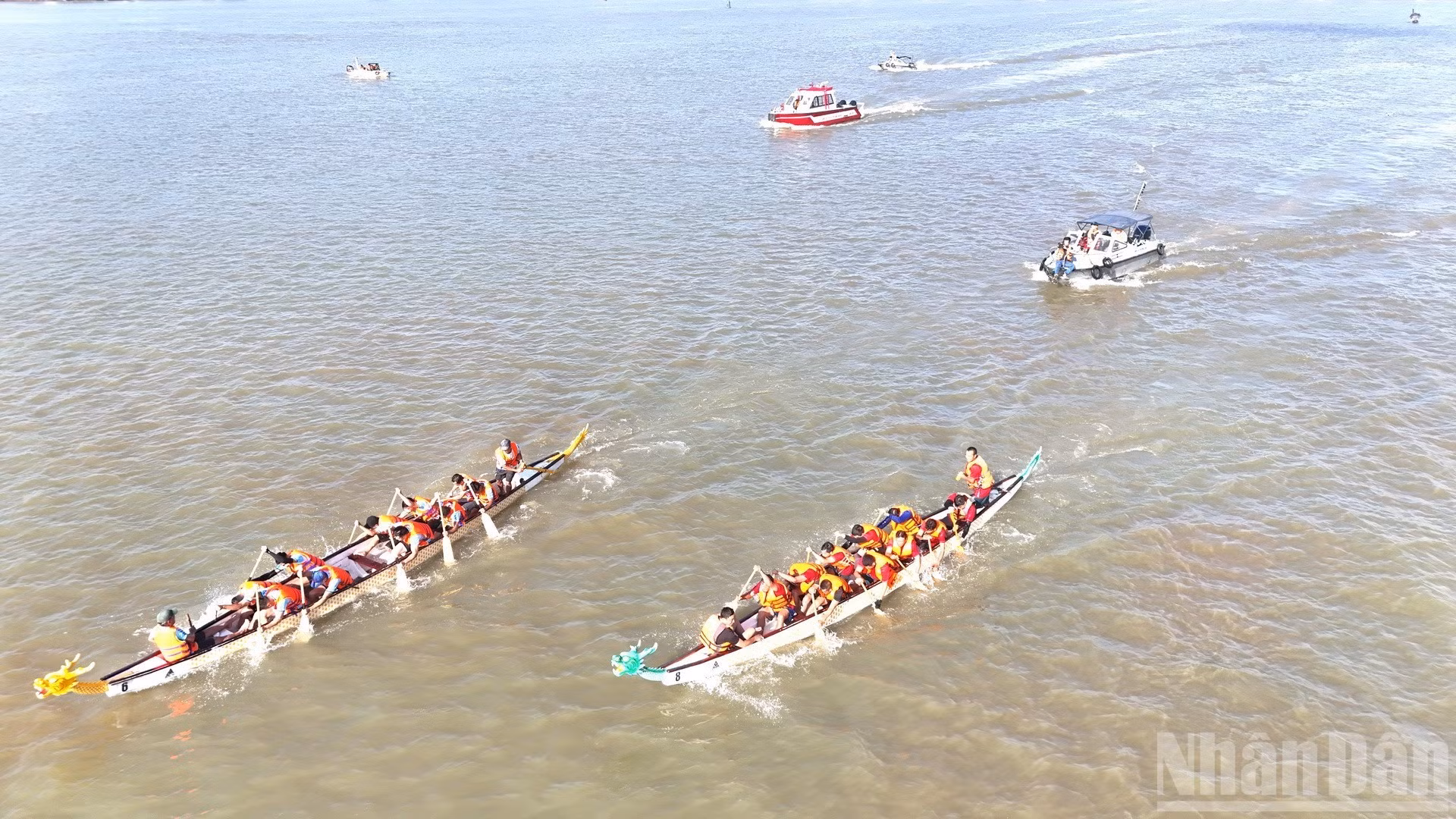 同奈河上精彩刺激的赛艇比赛【组图】