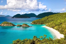 庆和省金兰海岸之美。