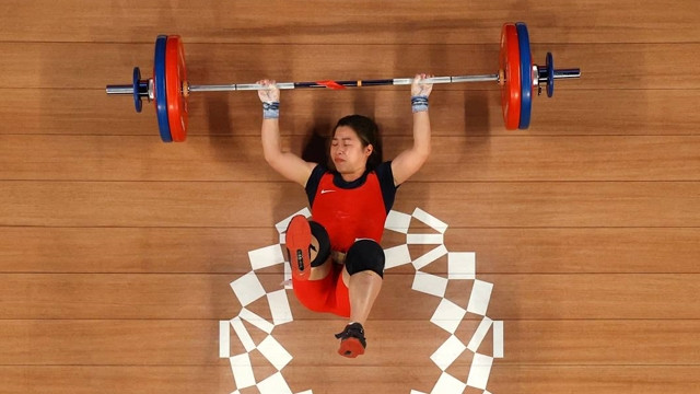 黄氏缘在挺举中试举失败。