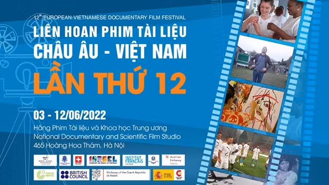图为第十二届越南欧洲纪录片节海报。