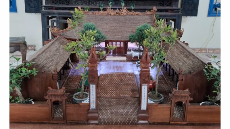 越南最小红木村亭。